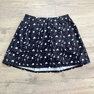KYODAN Golf Activewear Skirt Skort Gold Print Size P/S